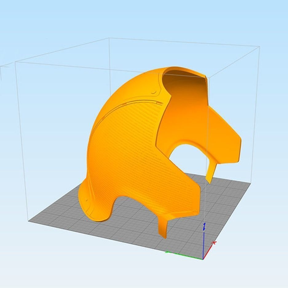 Captain America Helmet 3D Model Ready to Print 3D print model_3