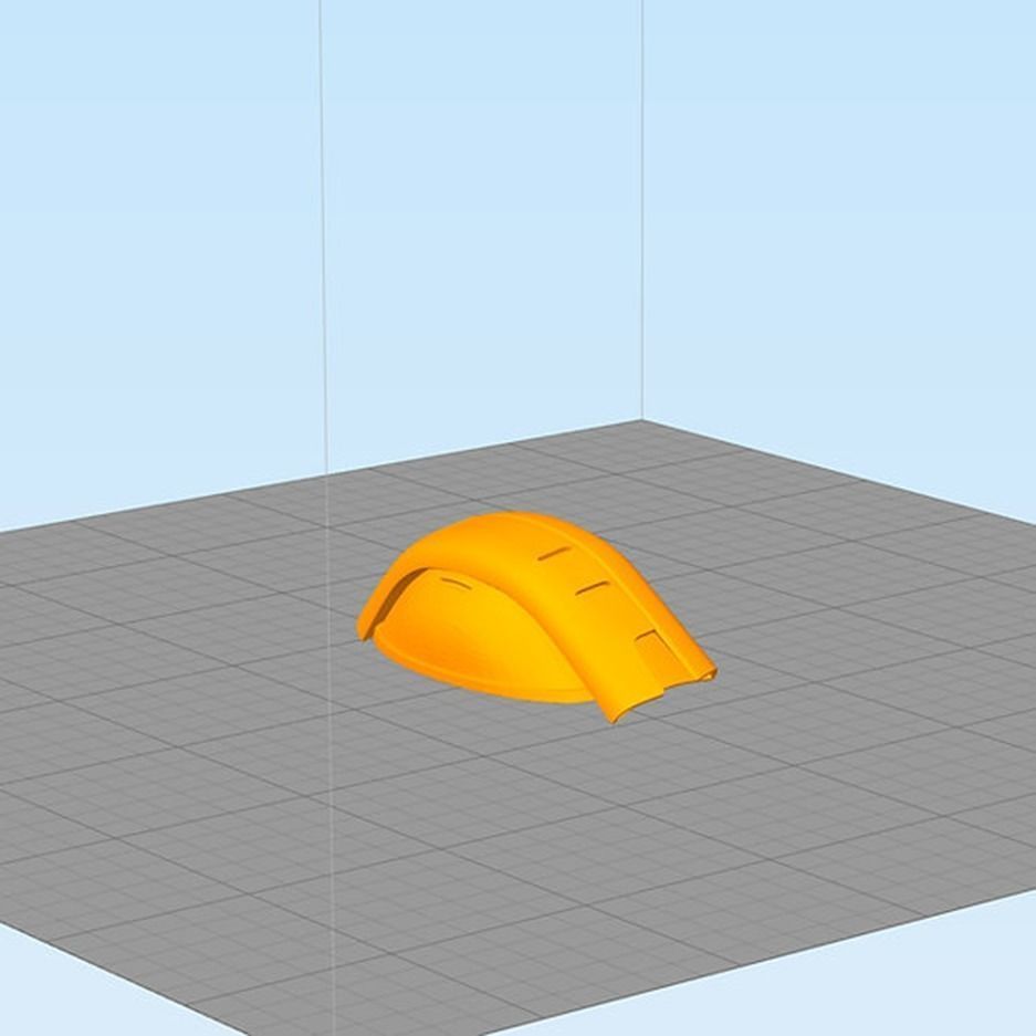 Captain America Helmet 3D Model Ready to Print 3D print model_6