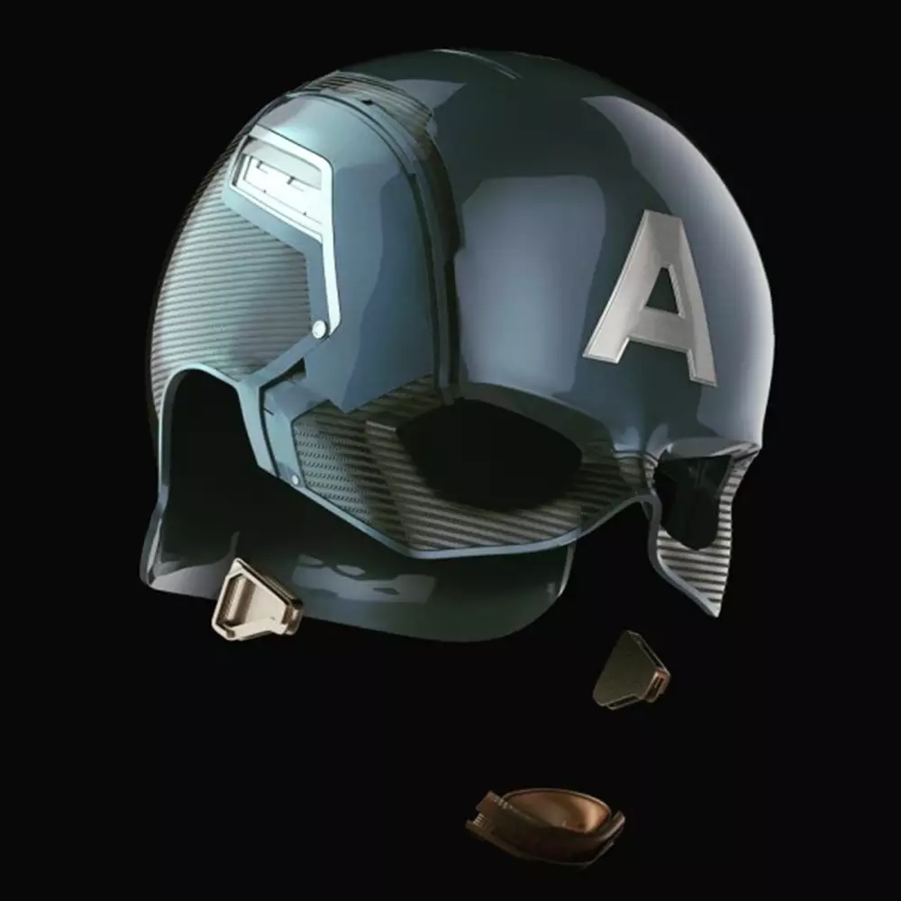 Captain America Helmet 3D Model Ready to Print 3D print model_0