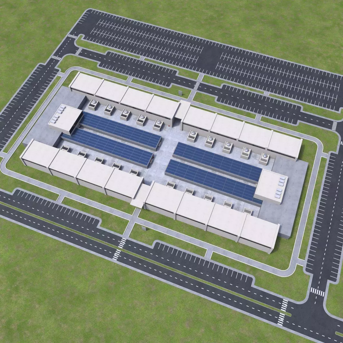 Data Center Building 3D model