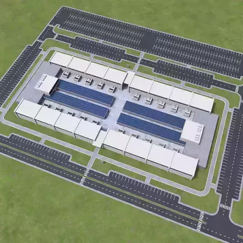 Data Center Building  3D model