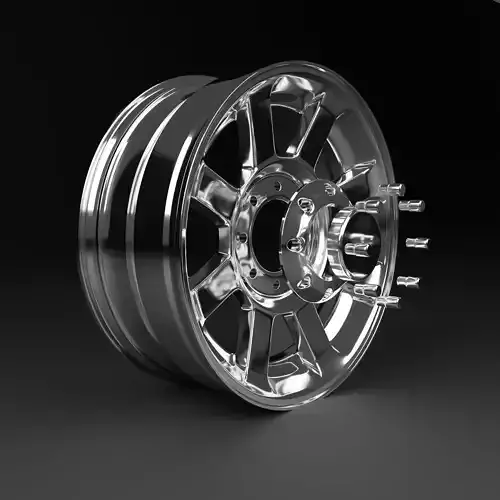 Wheel rim for SUV F250 F350 Low-poly 3D model