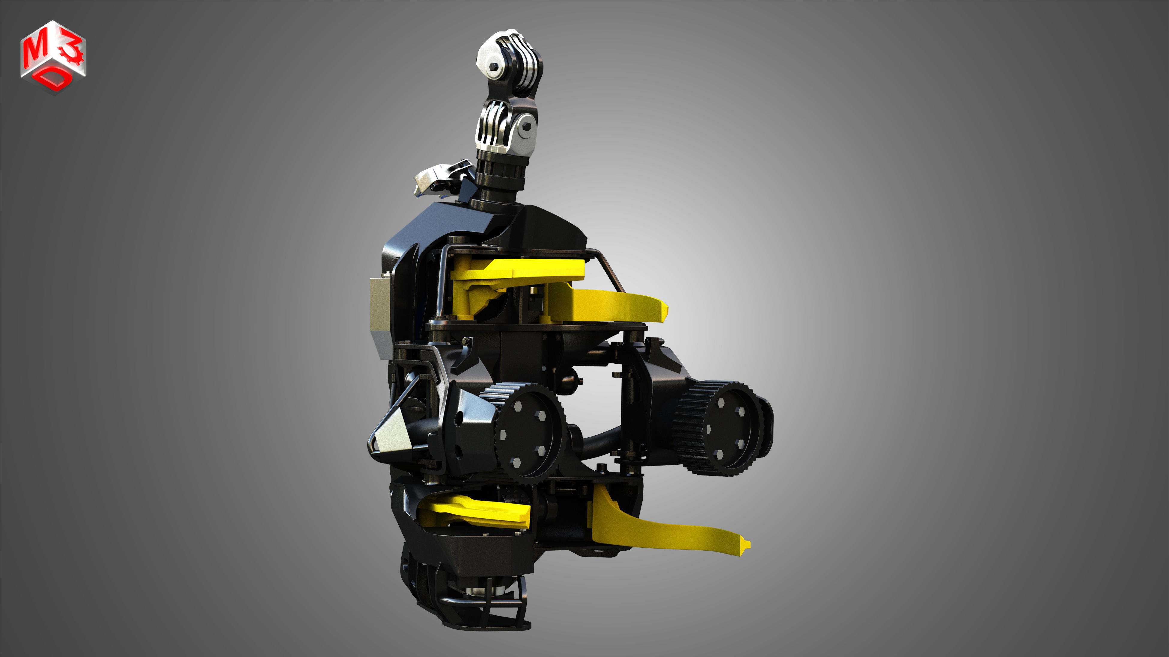 H21D Forestry Harvester Head  3D model_2