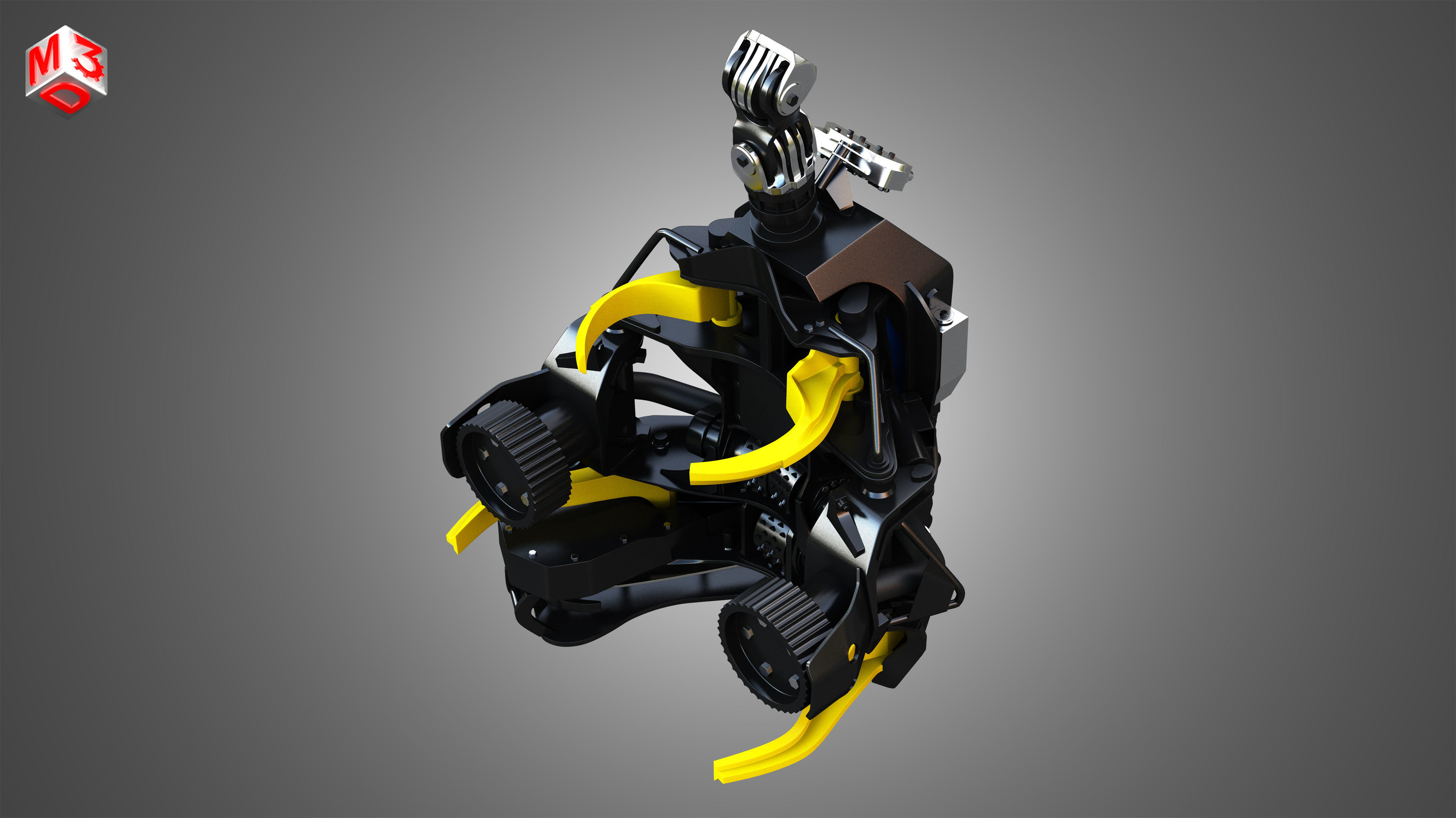 H21D Forestry Harvester Head  3D model_6