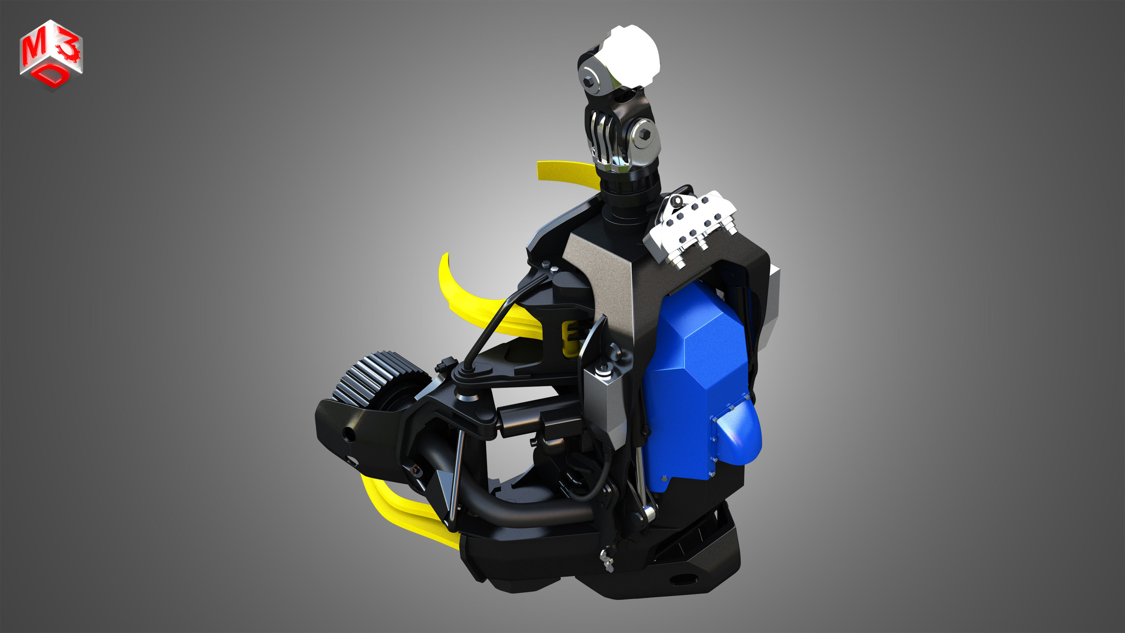 H21D Forestry Harvester Head  3D model_9