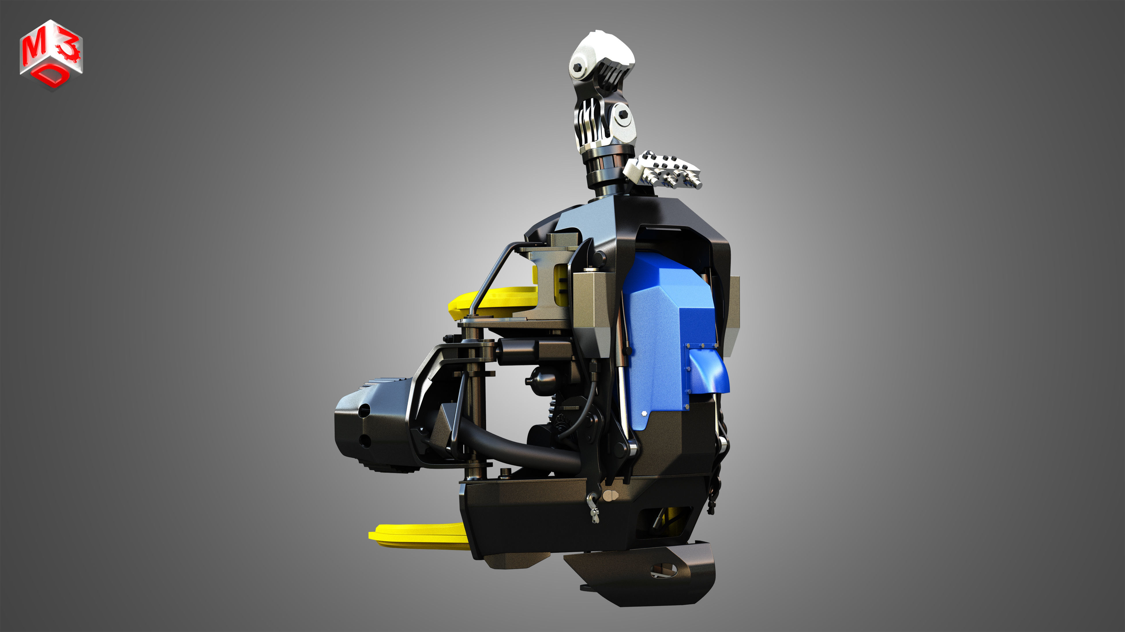 H21D Forestry Harvester Head  3D model_3