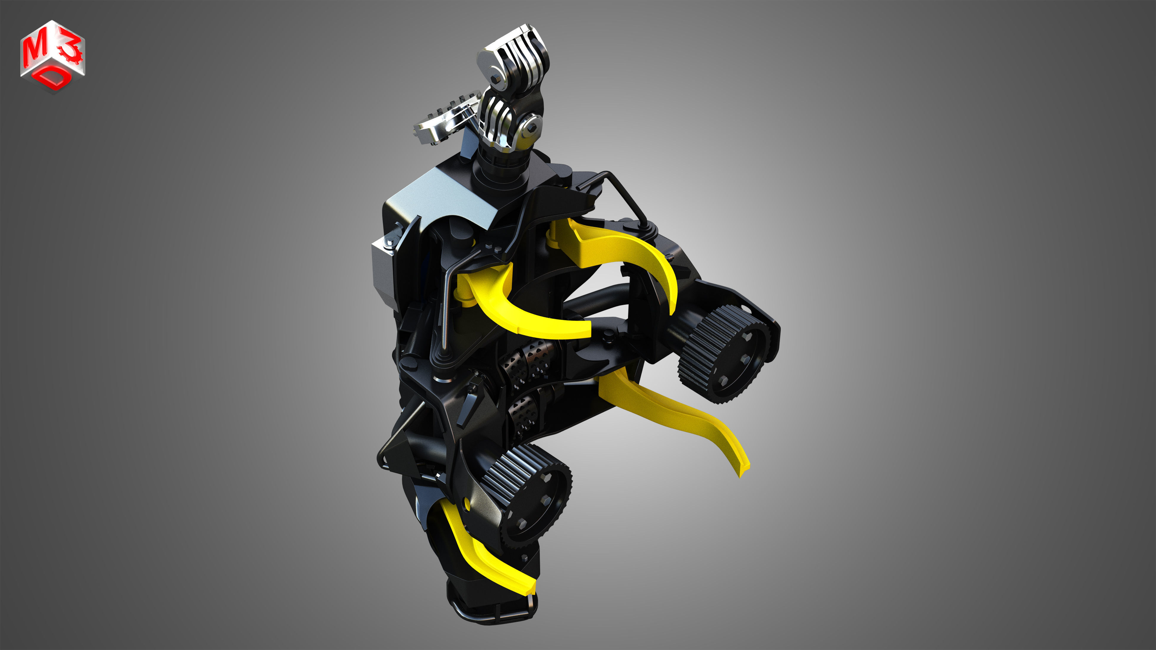 H21D Forestry Harvester Head  3D model_8