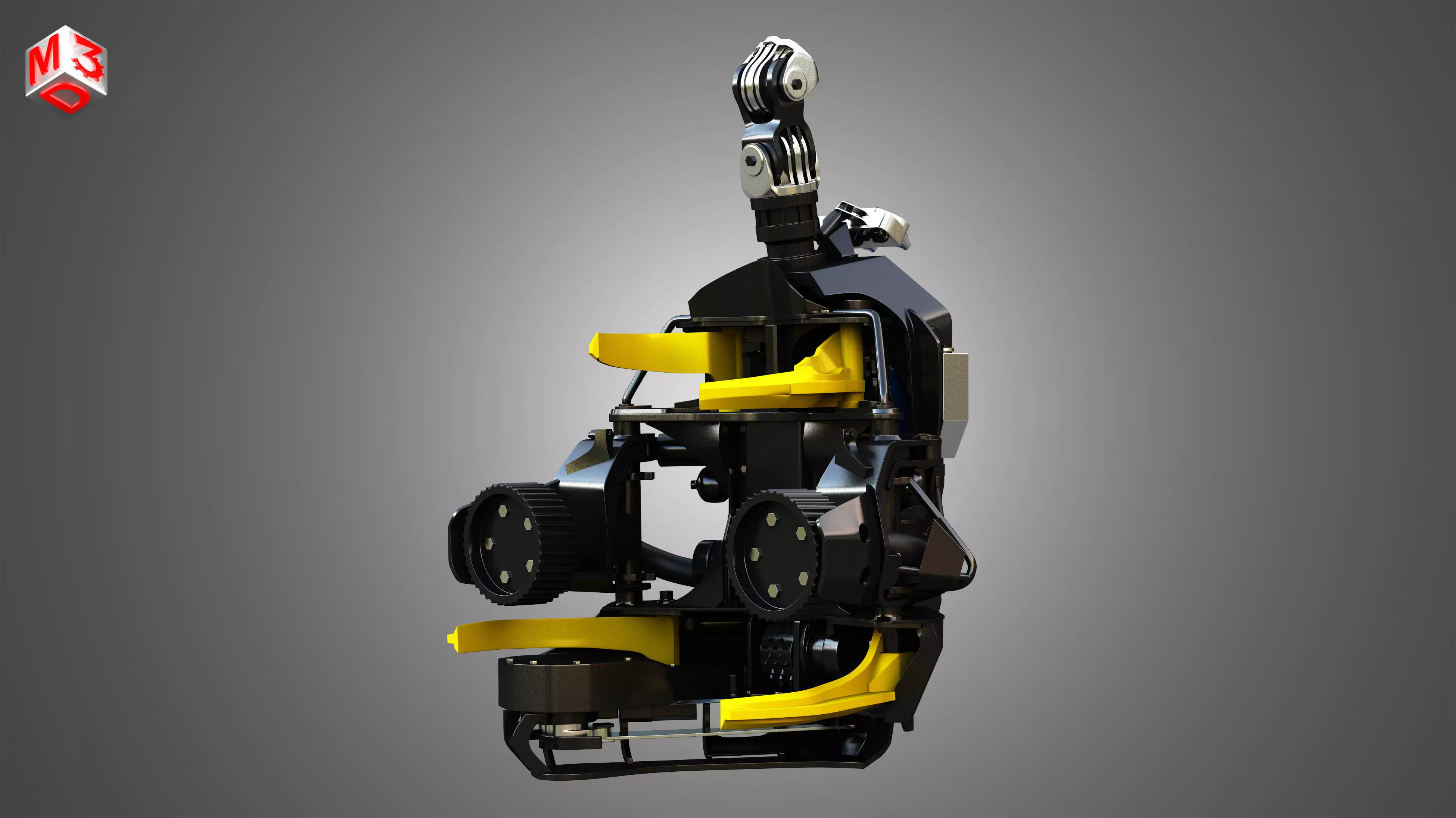 H21D Forestry Harvester Head  3D model_0