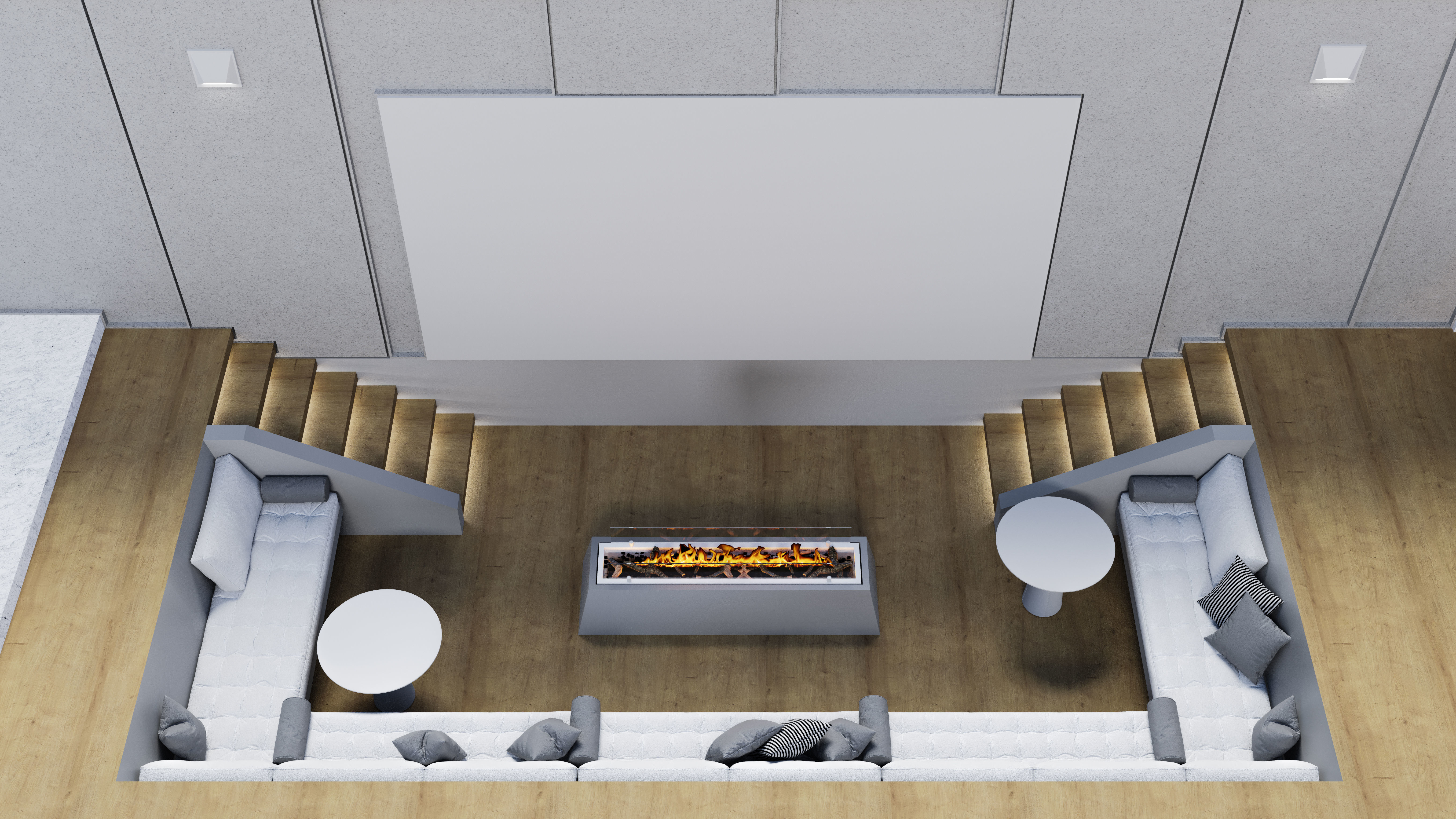 Modern House Exterior Scene 3D Model 3D model_5