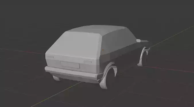 Wolkswagen Golf GTI1 1975 no texture