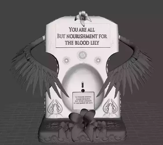 Final Fantasy XIV WHM Job Crystal and Holder 3D print model