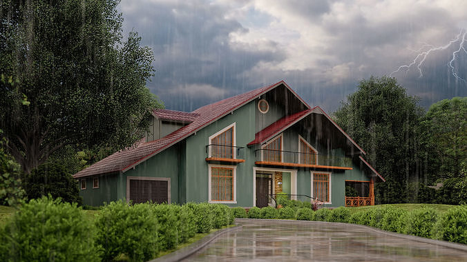 Exterior Scene-4 for Lumion 3D model