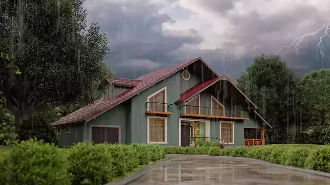 Exterior Scene-4 for Lumion