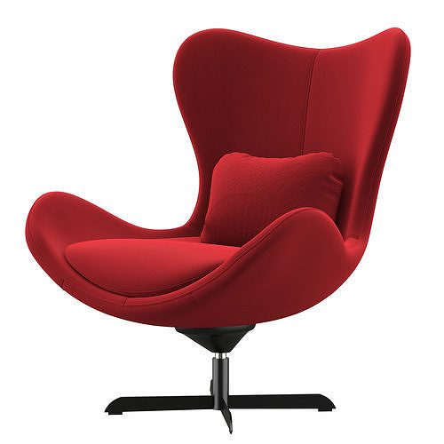 Lazy red 3D model