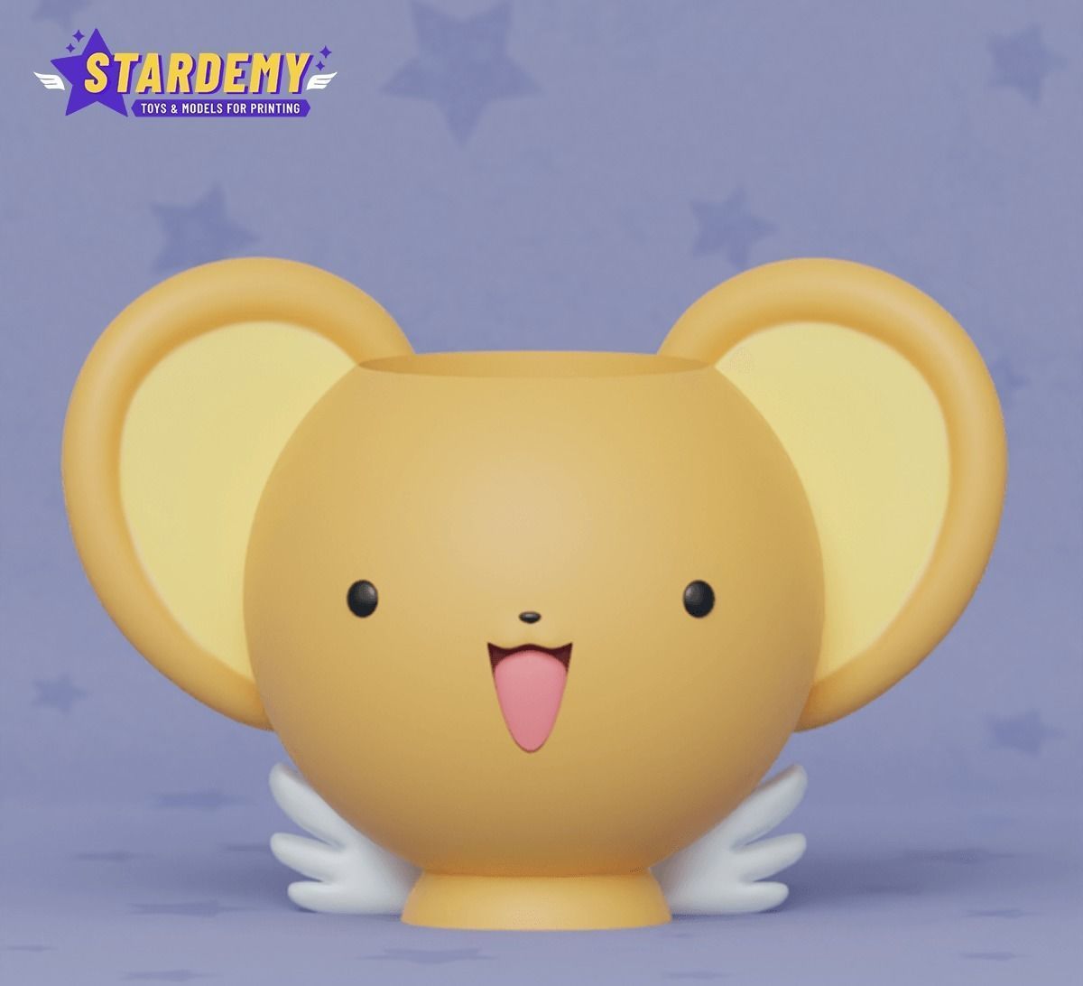 KERO AND SPINEL SUN SAKURA CARD CAPTOR PLANTER PEN HOLDER 3D print model_3