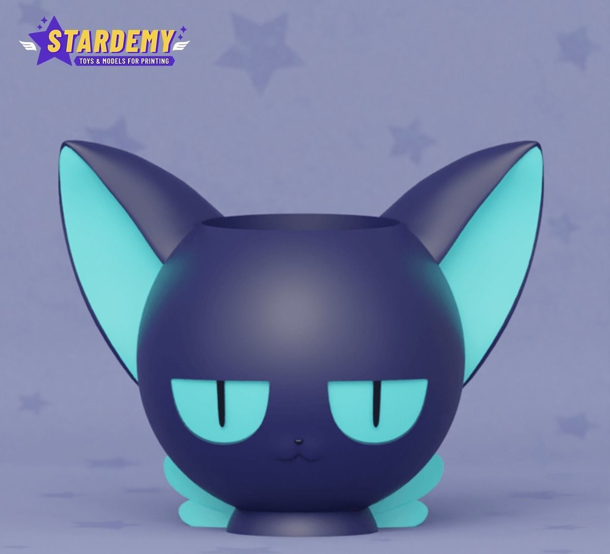 KERO AND SPINEL SUN SAKURA CARD CAPTOR PLANTER PEN HOLDER 3D print model_6