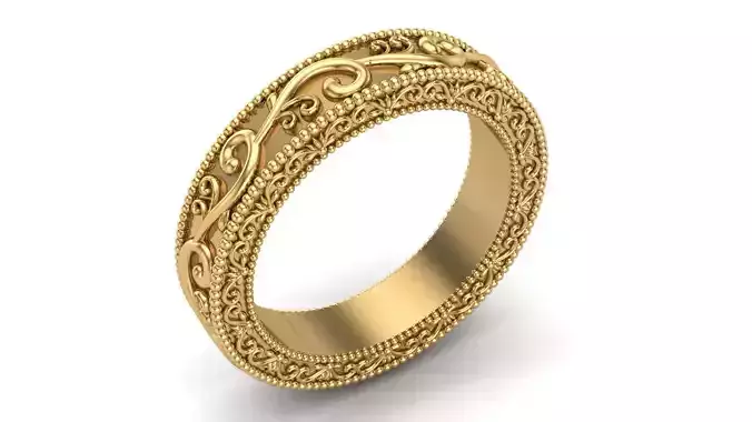 Antique dainty ring 3d print model 3D print model Antique dainty ring 3d print model 3D print model