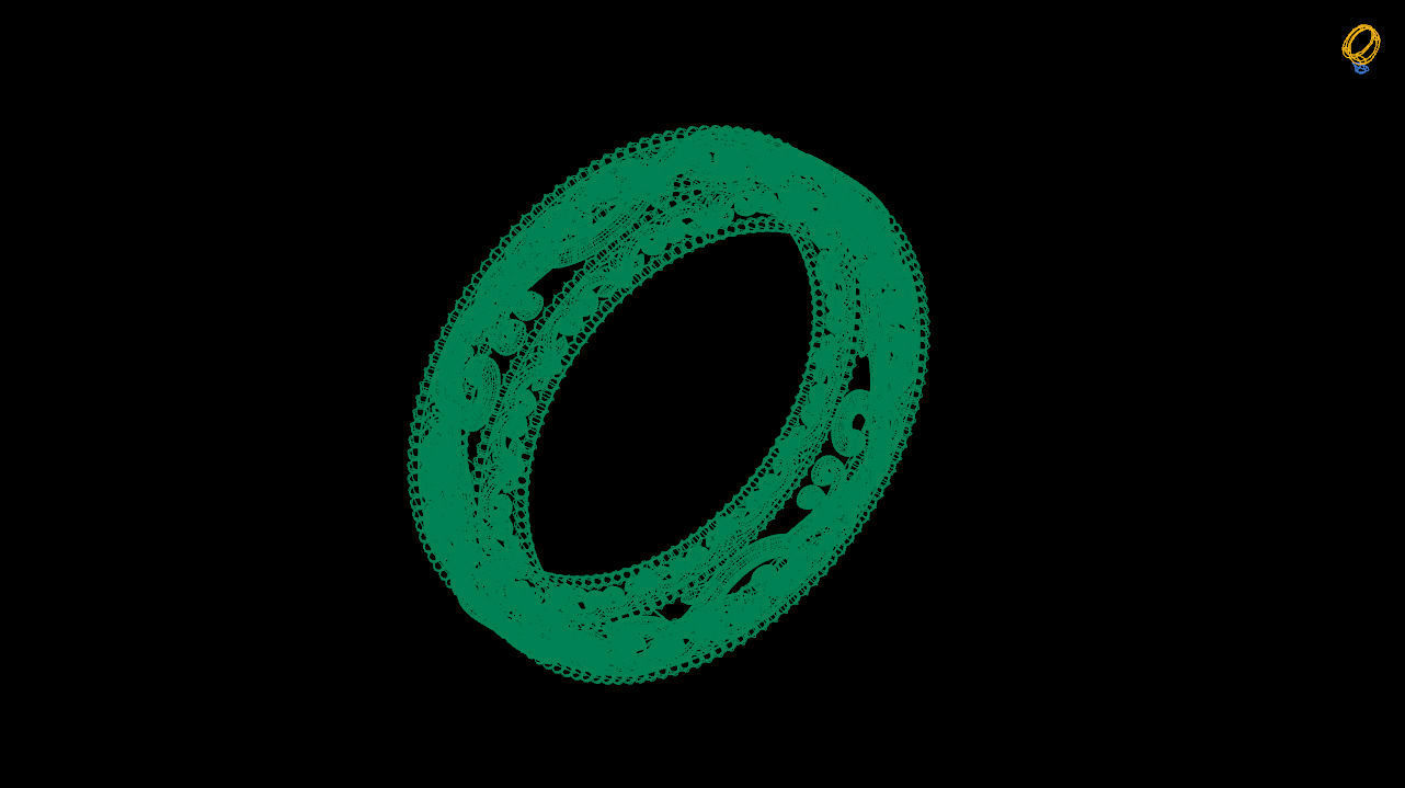 Antique dainty ring 3d print model 3D print model_7