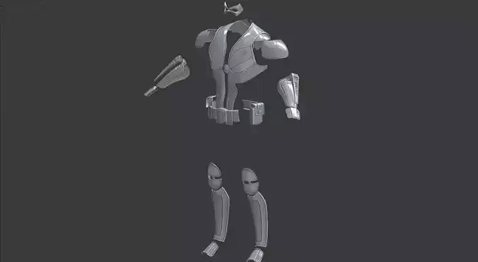 Robin Arkham Knight full armor set 3d printing file 3D print model