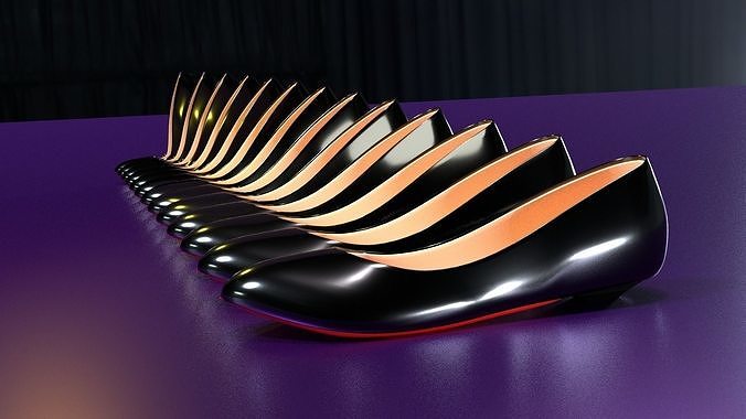 Classic Round Toe High Heels Pack 1 cm to 13cm Free 3D model