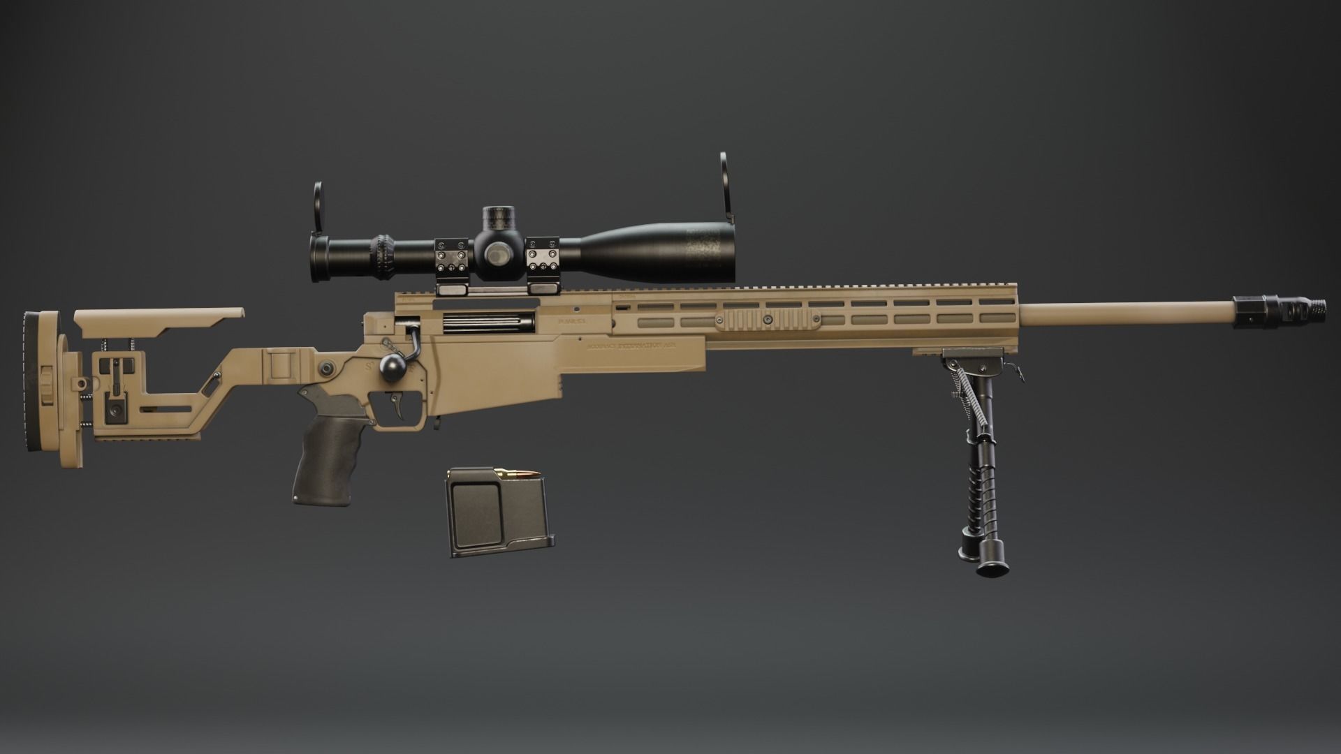 ASR AX-MKIII Low-poly 3D model_11