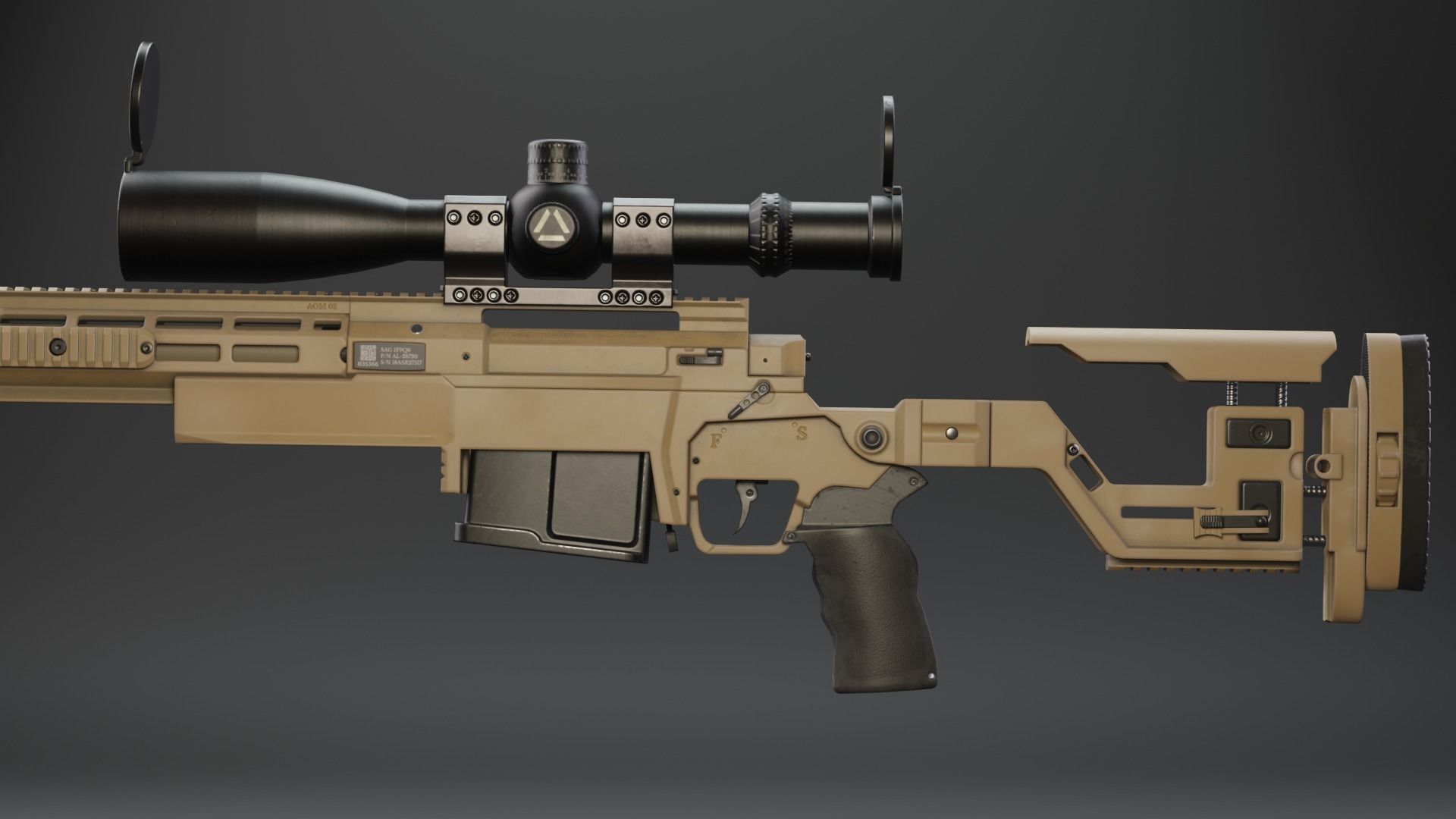 ASR AX-MKIII Low-poly 3D model_19