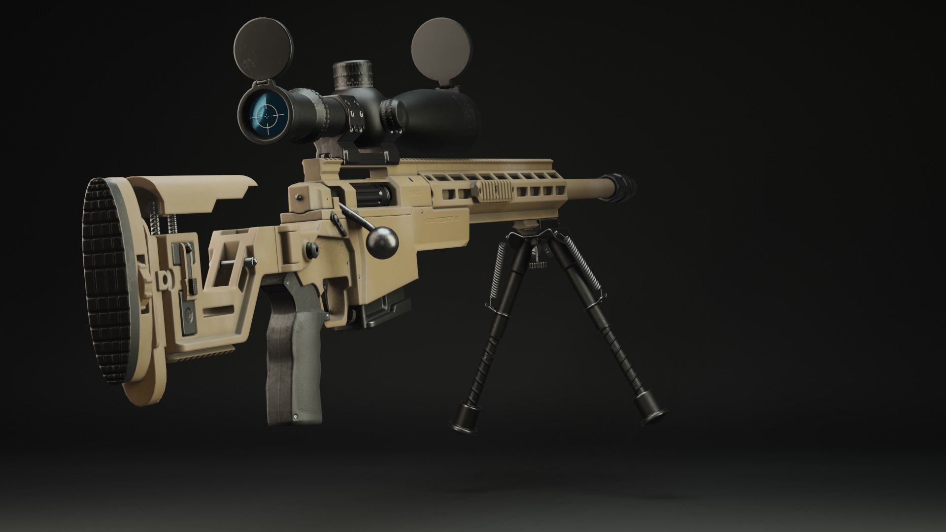 ASR AX-MKIII Low-poly 3D model_7