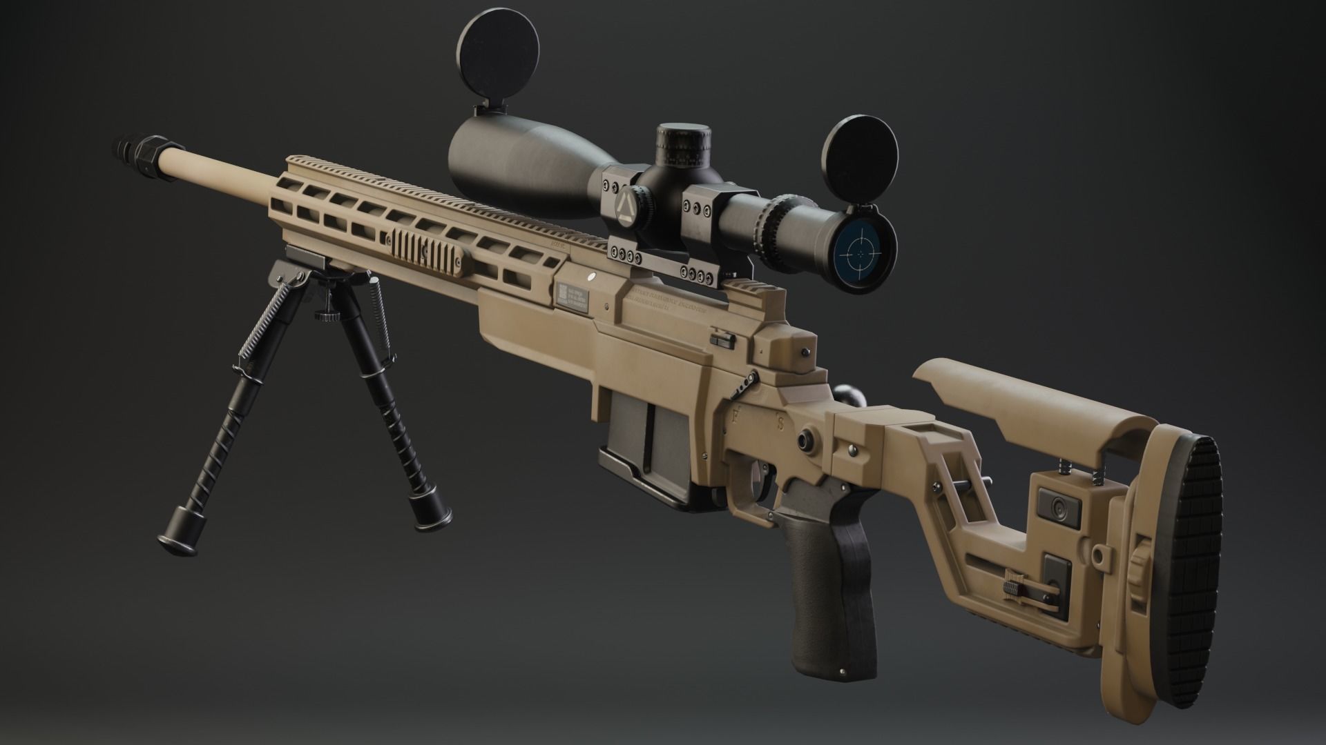 ASR AX-MKIII Low-poly 3D model_1