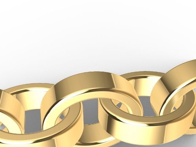 Diamond marquise necklace and clasp stl verified 3D print model_18