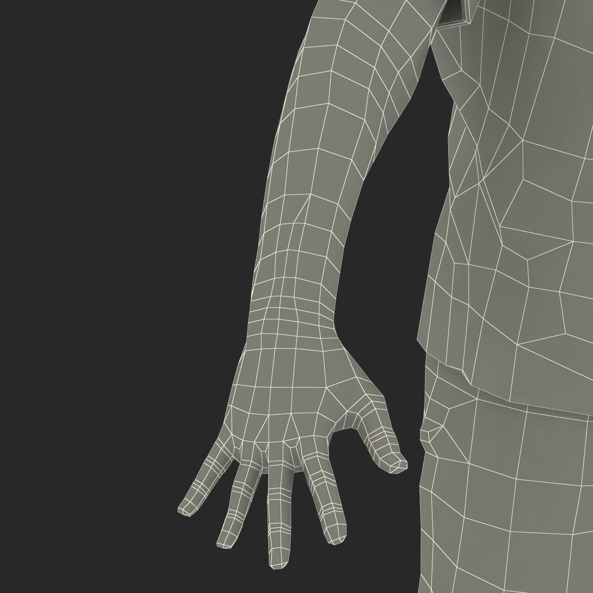 Soccer Player Generic Rigged for Maya 3D model_65