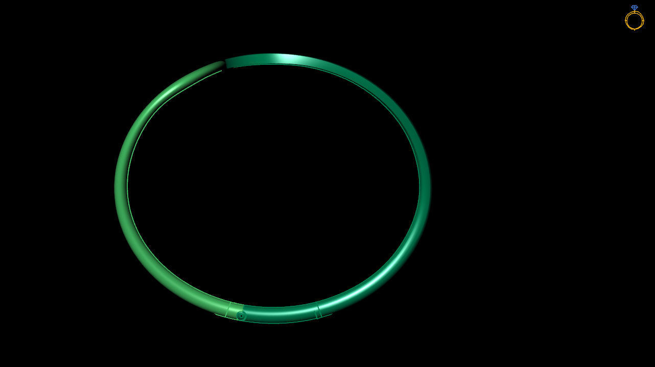 Delicate bracelet 3d print model - special lock system 3D print model_4