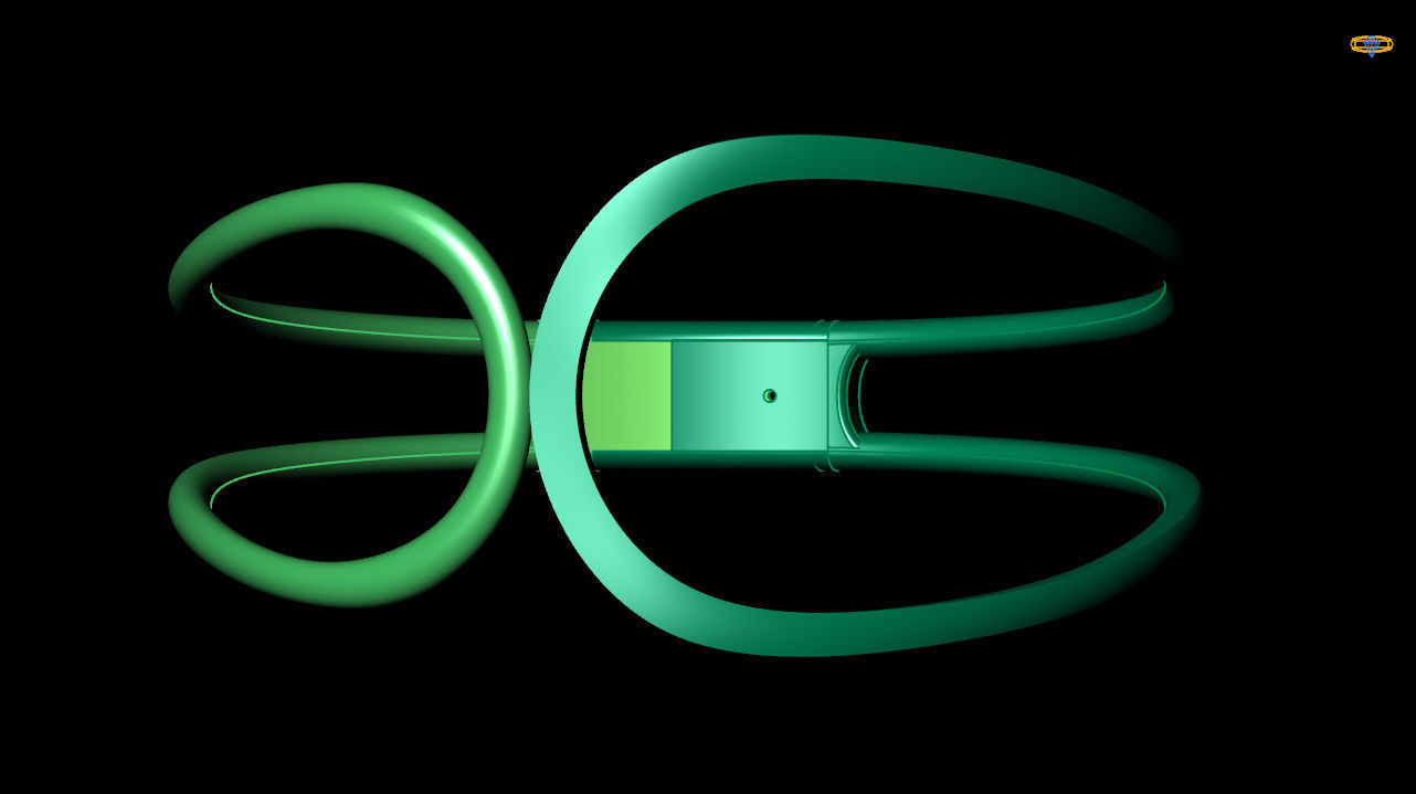 Delicate bracelet 3d print model - special lock system 3D print model_2