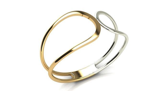 Delicate bracelet 3d print model - special lock system 3D print model