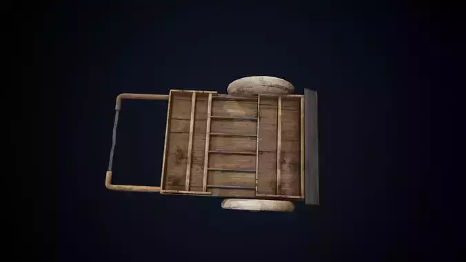 Cart model wooden medieval 