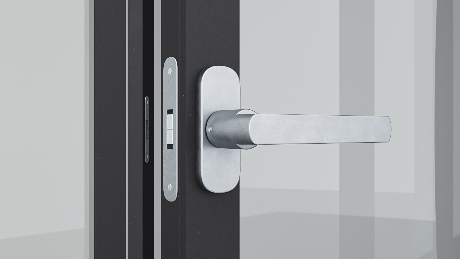 Aluminium door 18 3D model_5