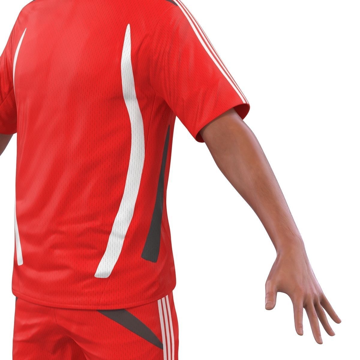 Soccer Player Generic Rigged for Cinema 4D 3D model_26