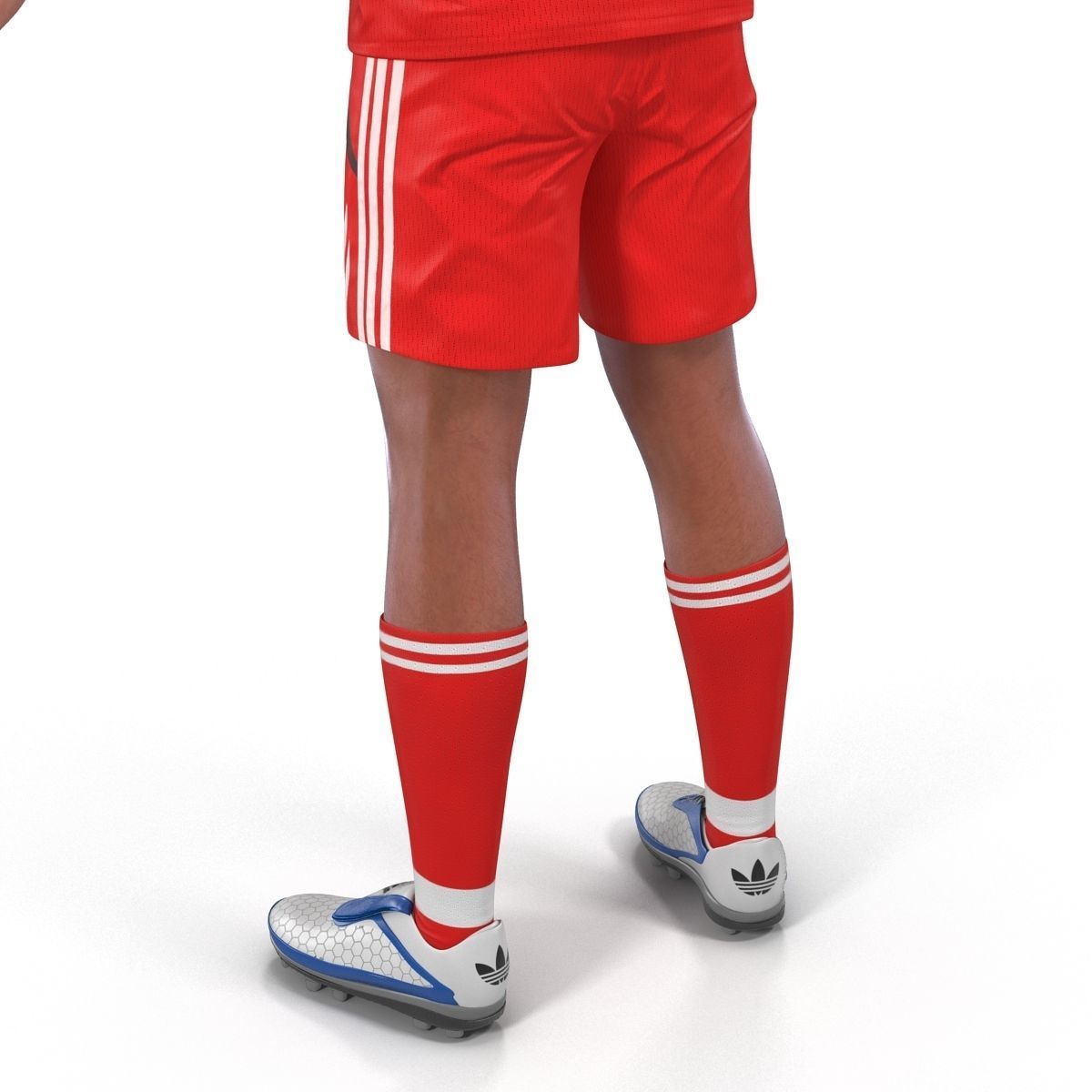 Soccer Player Generic Rigged for Cinema 4D 3D model_29