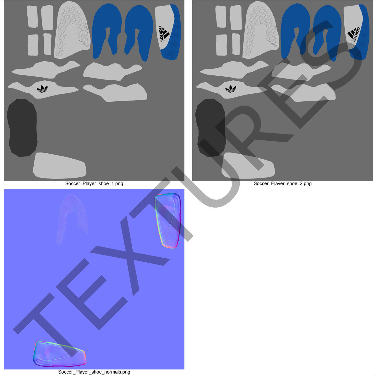 Soccer Player Generic Rigged for Cinema 4D 3D model_50