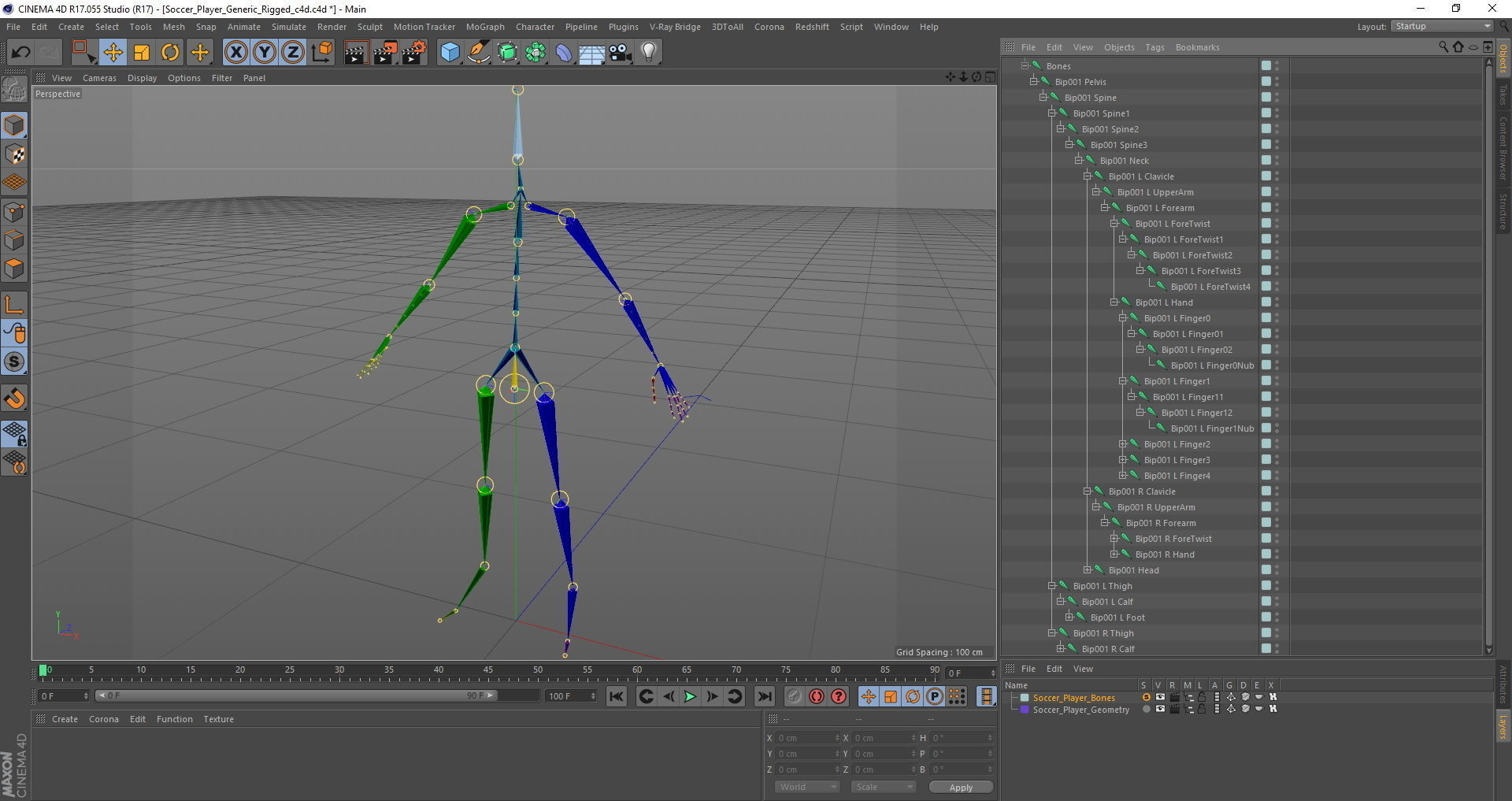 Soccer Player Generic Rigged for Cinema 4D 3D model_71