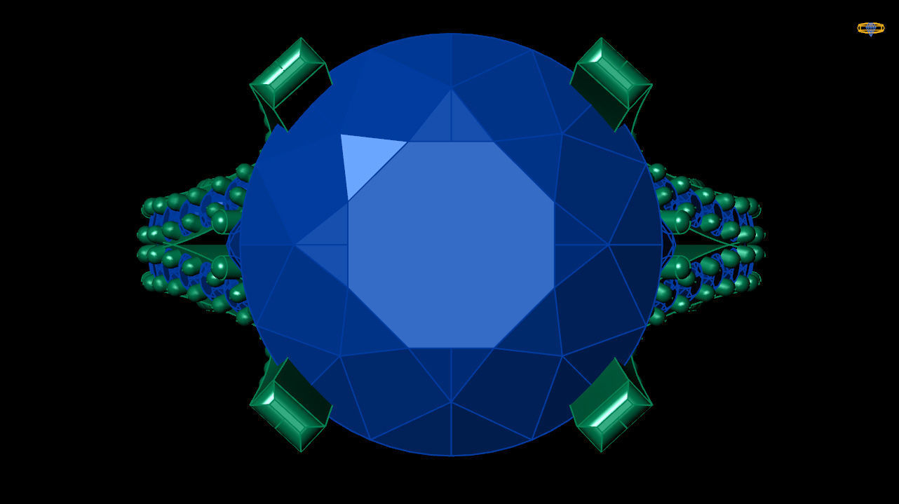 Diamond solitaire ring - Wedding ring 3d print file 3D print model_2