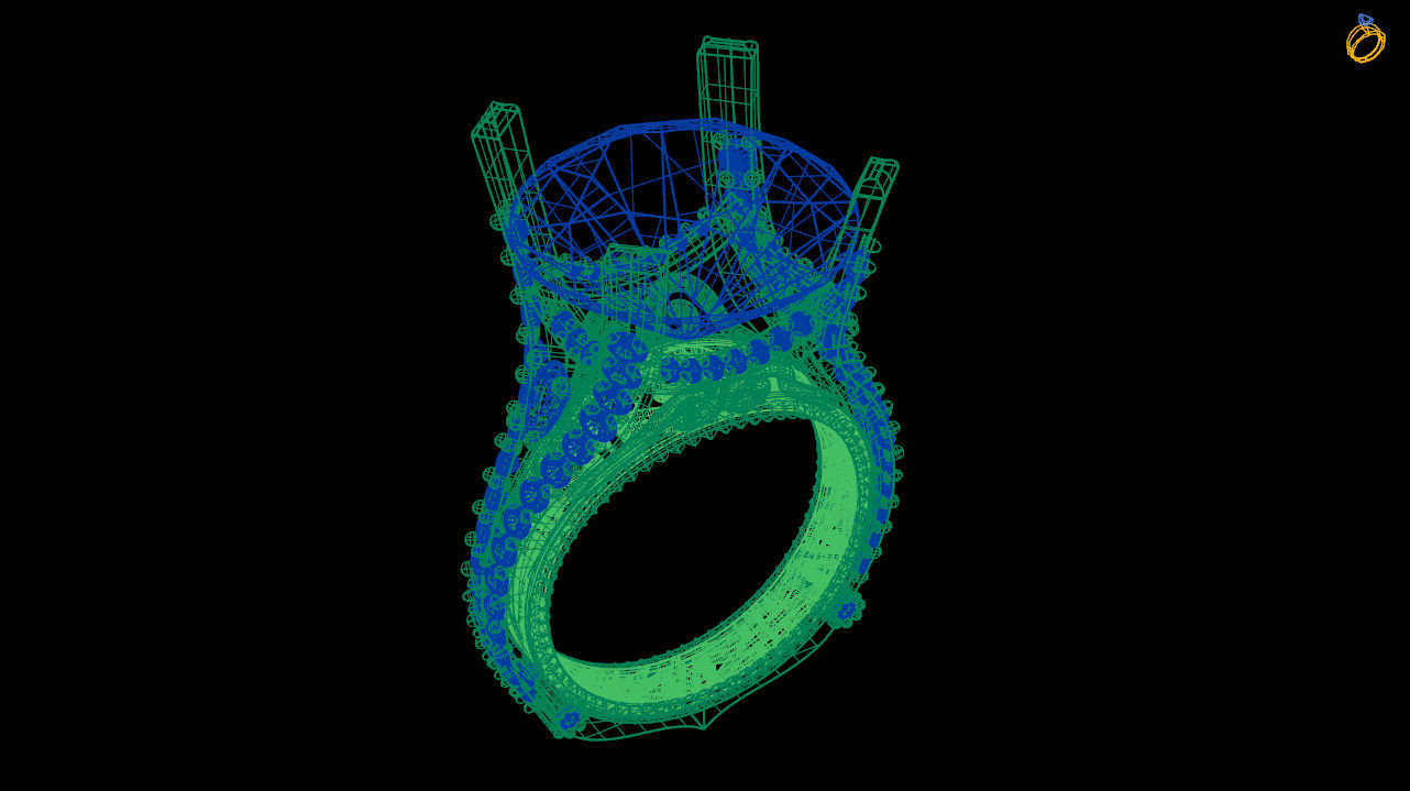 Diamond solitaire ring - Wedding ring 3d print file 3D print model_7