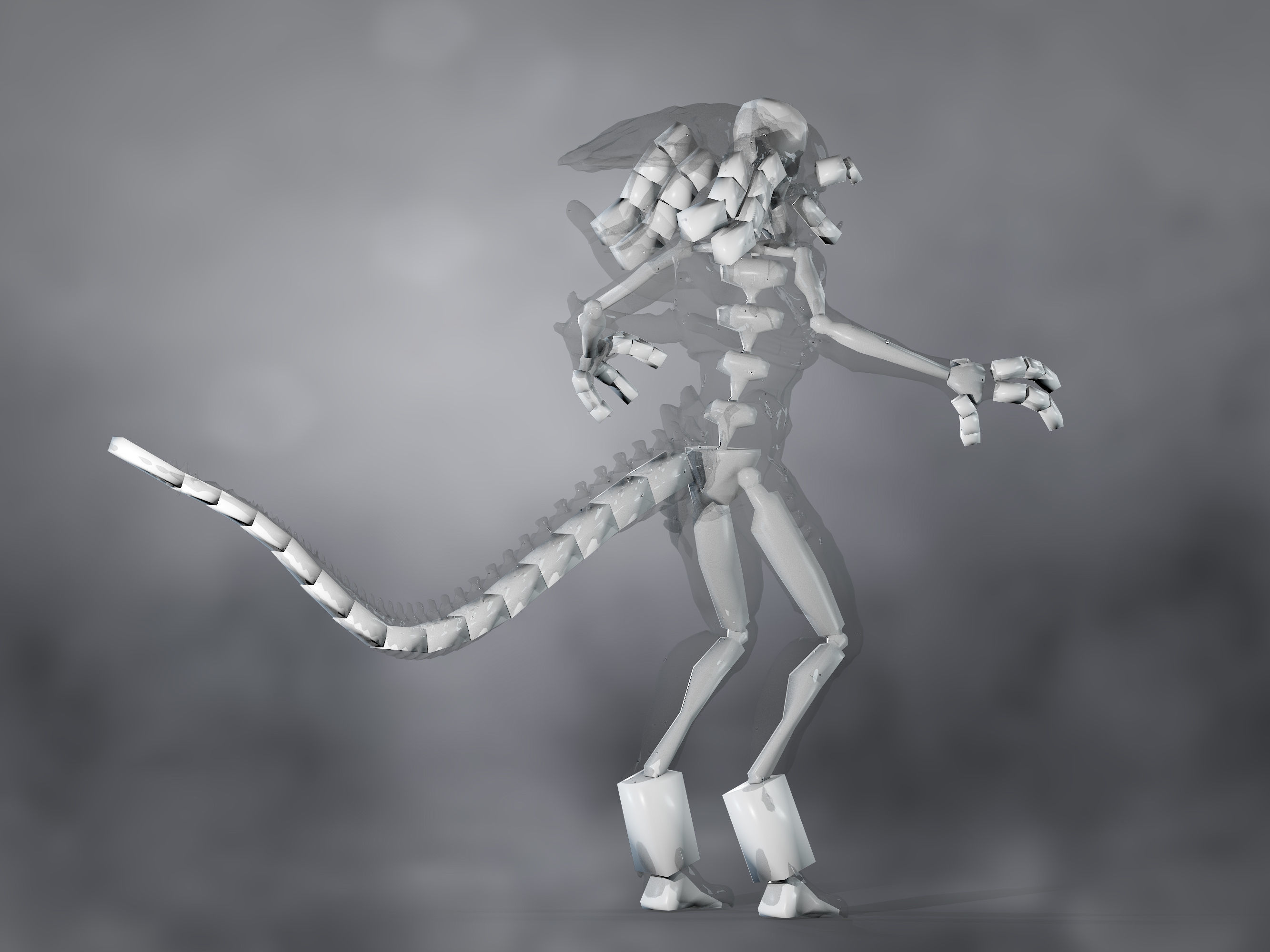 3D model Predalien VR / AR / low-poly rigged | CGTrader