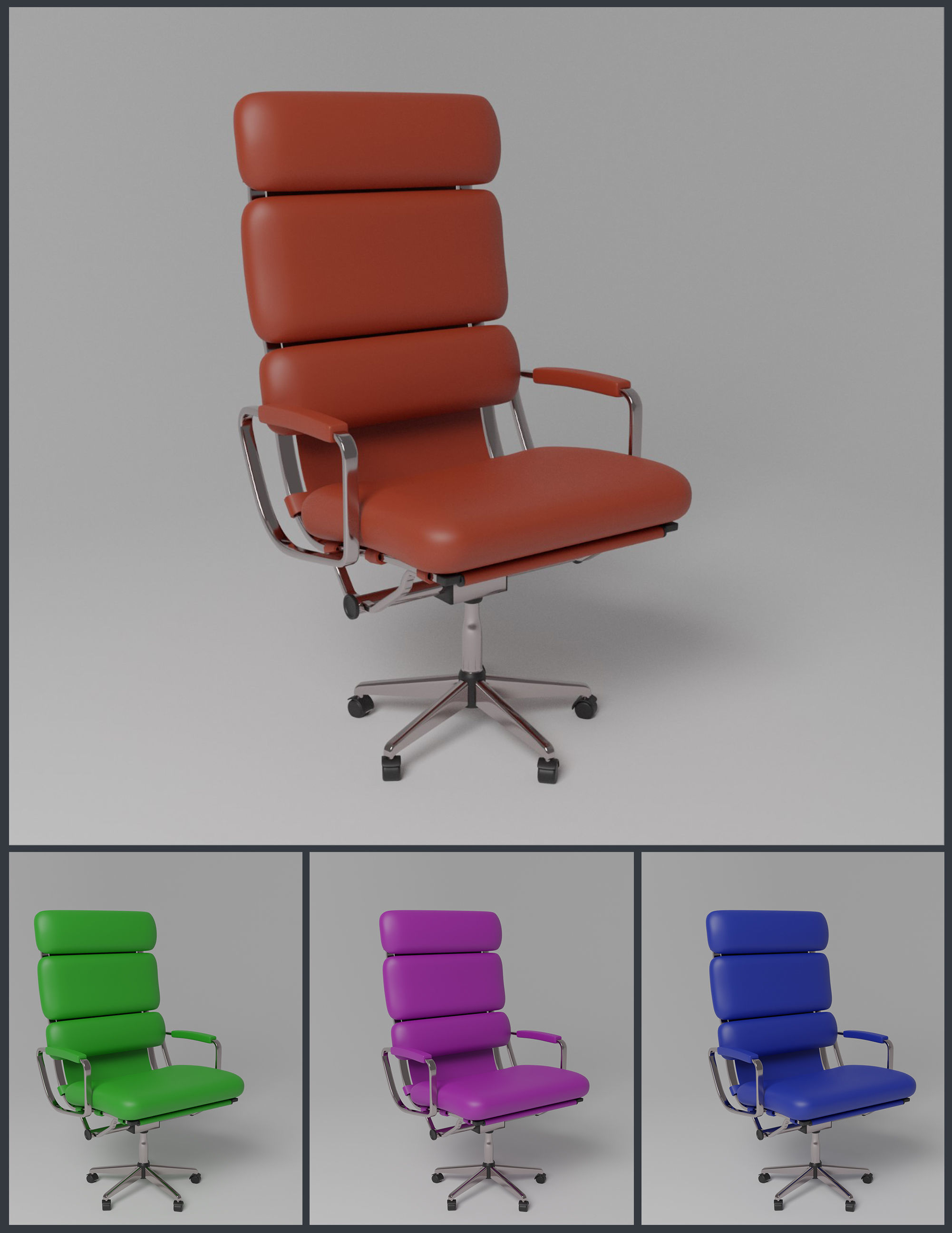Boss Chair-V02-001-2022 3D model_2