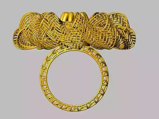 contemporary jali ring stl verified
