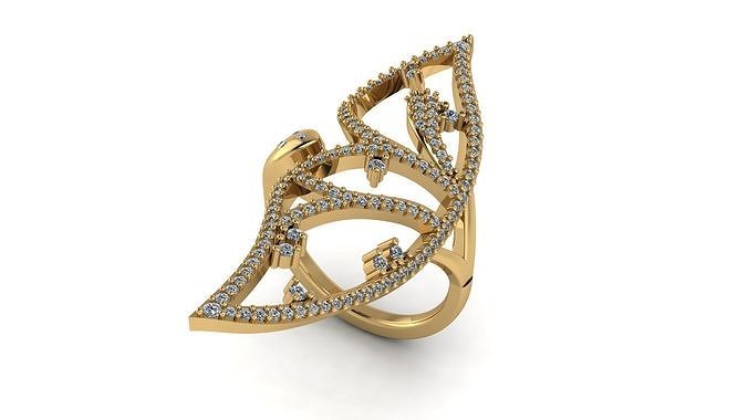 Unique design ring 3d print file 3D print model