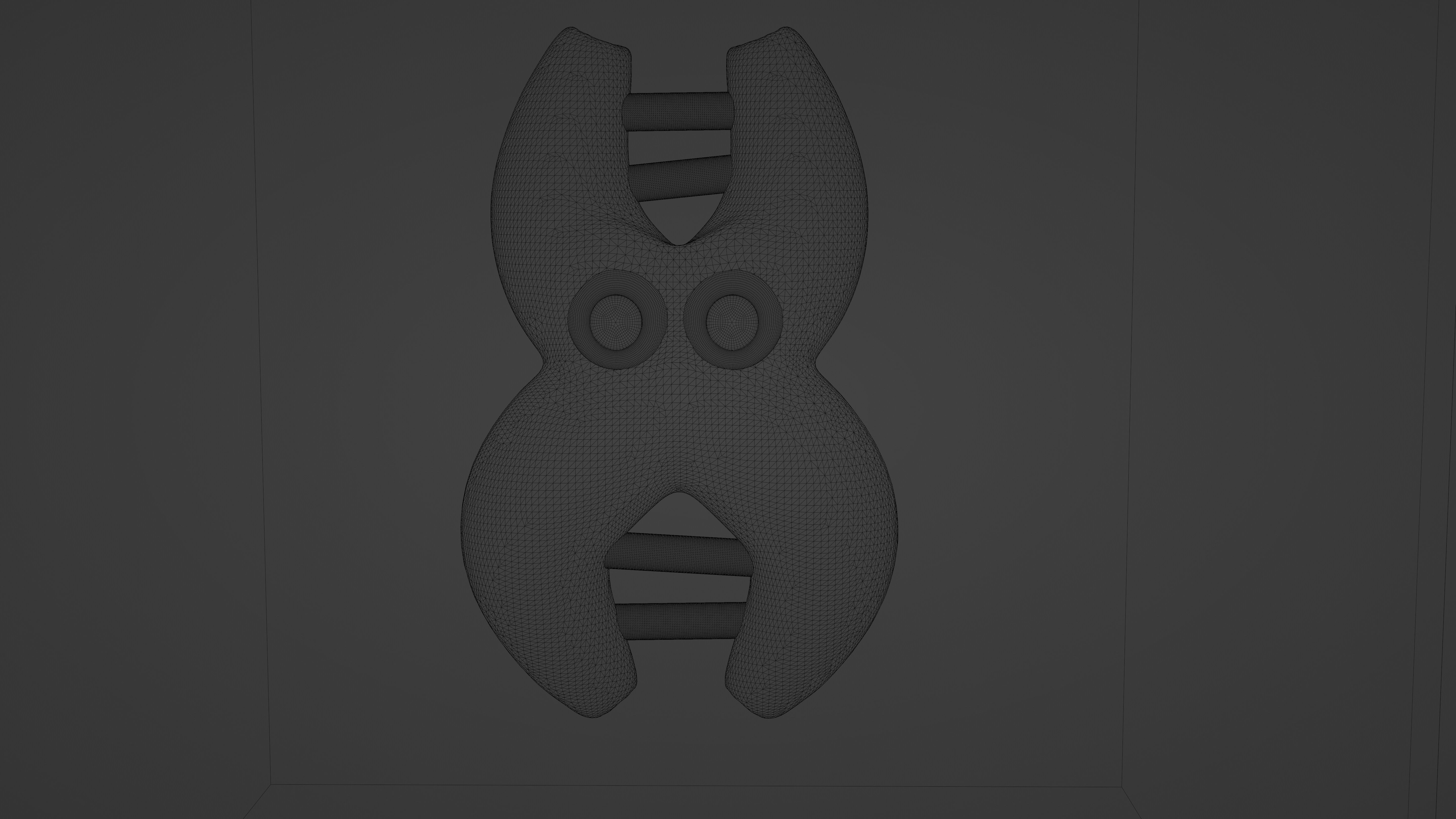 Cute cartoon DNA with expressions SET 3D model_10