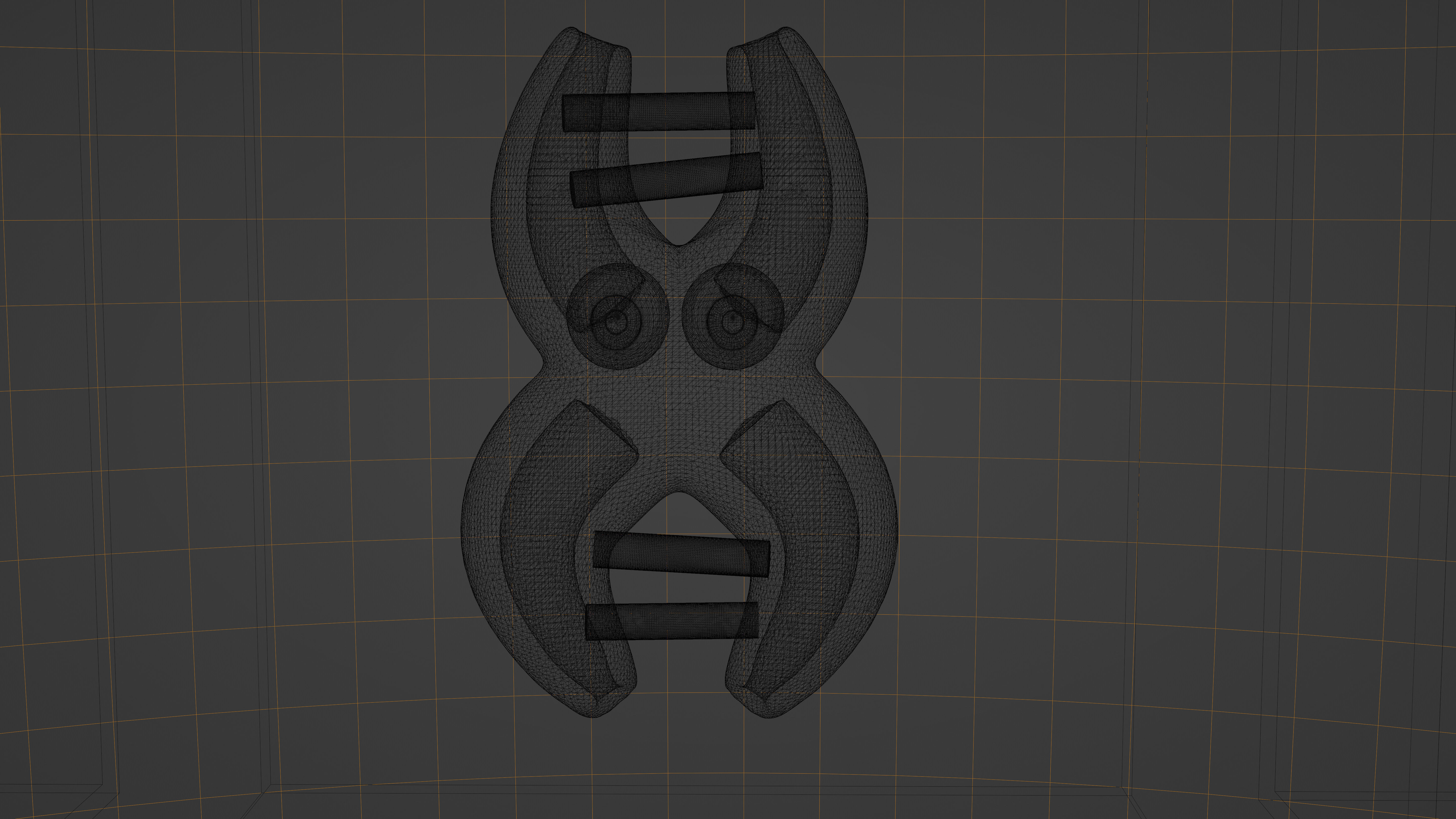 Cute cartoon DNA with expressions SET 3D model_9