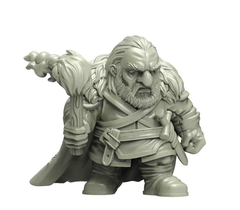 Heresylab - GH004 - Dwarf Adventurer Lord 3D print model_0