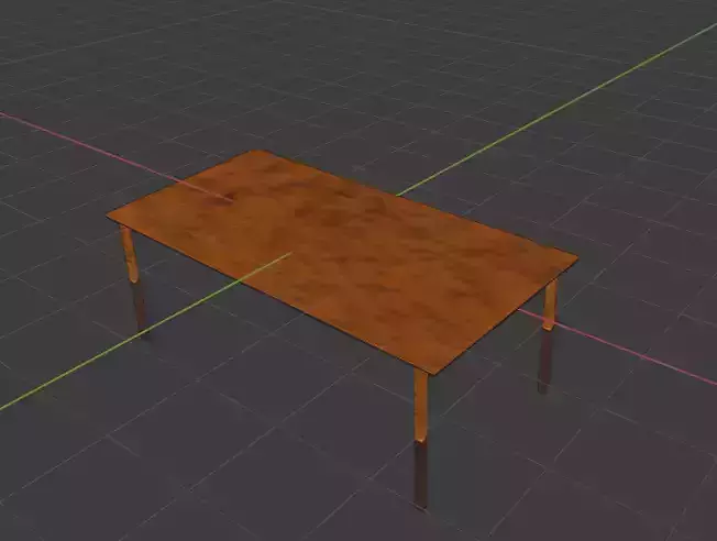 Old Dirty Wooden Table