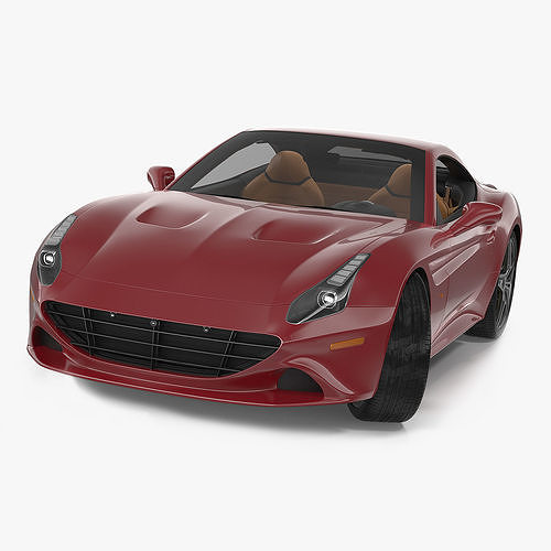 Generic Grand Touring Sports Car Rigged 3D model